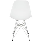 Cadeira Charles Eames Eiffel Base Metal Branca