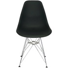 Cadeira Charles Eames Eiffel Base Metal Preta