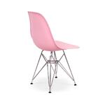Cadeira Charles Eames Eiffel Base Metal - Rosa