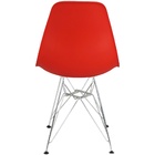 Cadeira Charles Eames Eiffel Base Metal - Vermelha