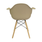 Cadeira Charles Eames Eiffel Com Braço - Bege