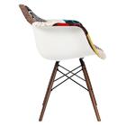 Cadeira Charles Eames Eiffel Daw Assento De Tecido Patchwork