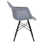 Cadeira Charles Eames Eiffel Daw Com Braços E Pés De Madeira