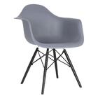 Cadeira Charles Eames Eiffel Daw Com Braços E Pés De Madeira