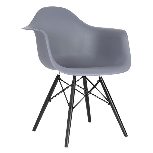 Cadeira Charles Eames Eiffel Daw Com Braços E Pés De Madeira