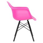 Cadeira Charles Eames Eiffel Daw Com Braços E Pés De Madeira