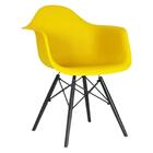 Cadeira Charles Eames Eiffel Daw Com Braços E Pés De Madeira