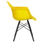 Cadeira Charles Eames Eiffel Daw Com Braços E Pés De Madeira