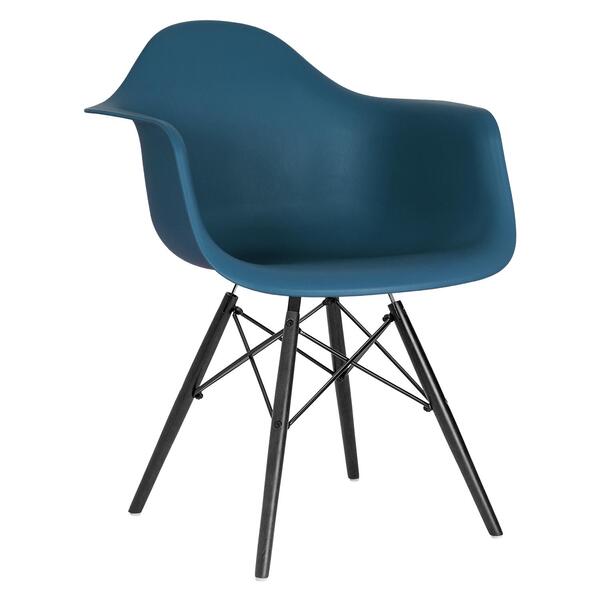 Cadeira Charles Eames Eiffel Daw Com Braços E Pés De Madeira