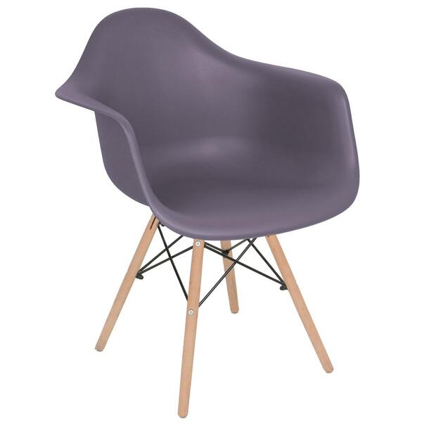 Cadeira Charles Eames Eiffel Daw Com Braços E Pés De Madeira