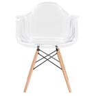 Cadeira Charles Eames Eiffel Daw Incolor Com Braços E Pés De