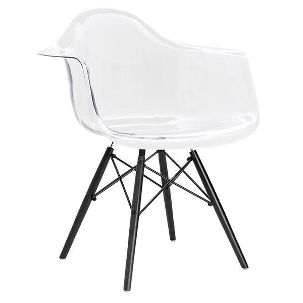Cadeira Charles Eames Eiffel Daw Incolor Com Braços E Pés De