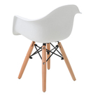 Cadeira Charles Eames Eiffel Design Wood Com Braços