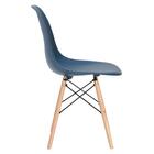 Cadeira Charles Eames Eiffel Dsw - Azul Petróleo - Madeira Cl