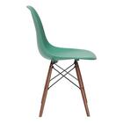 Cadeira Charles Eames Eiffel Dsw Com Pés De Madeira Escura -