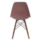 Cadeira Charles Eames Eiffel Dsw Com Pés De Madeira Escura -