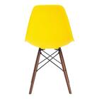 Cadeira Charles Eames Eiffel Dsw Com Pés De Madeira Escura -