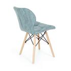 Cadeira Charles Eames Eiffel Slim Special Estofada - Turquesa