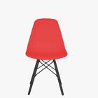 Cadeira Charles Eames Eiffel Vermelha Combinada Base Preta