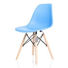 Cadeira Charles Eames Eiffel Wood Design Azul