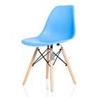 Cadeira Charles Eames Eiffel Wood Design Azul