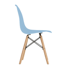 Cadeira Charles Eames Eiffel Wood Design - Azul Claro