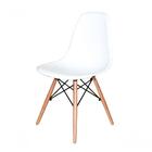 Cadeira Charles Eames Eiffel Wood Design - Branca