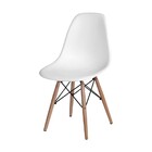 Cadeira Charles Eames Eiffel Wood Design Branco