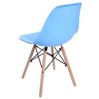 Cadeira Charles Eames Lara Base Madeira Fixa