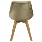 Cadeira Charles Eames Leda Veludo Luisa Saarinen Estofada Bas