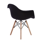 Cadeira Charles Eames Wood Daw Com Braços - Design - Preta