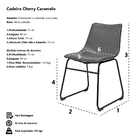 Cadeira Cherry Pu Camarelo