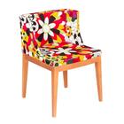 Cadeira Christie Mademoiselle Camélia Vermelho - Base De Made