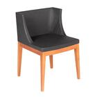 Cadeira Christie Mademoiselle Preto - Base De Madeira Média