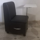 Cadeira Ciranda Manicure Com Mesa Regulável - Preto Mesa Bran