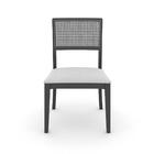 Cadeira Claire Ii Palha De Madeira Natural Preta E Ébano