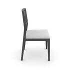 Cadeira Claire Ii Palha De Madeira Natural Preta E Ébano