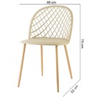 Cadeira Clara Tressê Bege D'rossi