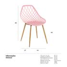 Cadeira Clarice - Cloe - Rosa Claro