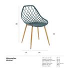 Cadeira Clarice - Cloe - Turquesa