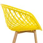 Cadeira Clarice Nest Com Apoio De Braços - Sidera - Amarelo