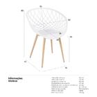 Cadeira Clarice Nest Com Apoio De Braços - Sidera - Branco