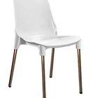 Cadeira Clear Pp Base Cromada - Branca