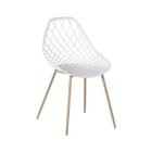 Cadeira Cloe Base Aço Branco