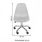 Cadeira Colmeia Vermelha Base Rodízio - Or Design