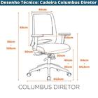 Cadeira Columbus Diretor - Preto