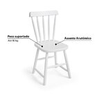 Cadeira Com Assento Anatômico Mdf Espanha Branco Fosco