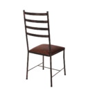 Cadeira Com Assento Estofado Para Jantar Estrutura Em Aço