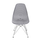 Cadeira Com Base Cromada Colmeia Or Design Cinza