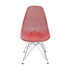 Cadeira Com Base Cromada Colmeia Or Design Vermelho